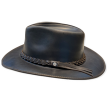 Load image into Gallery viewer, Dark Brow Indiana Leather Hat
